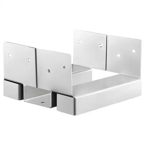 VEVOR Pfostenträger, 10 Stk., Innenmaß 139,5x141,5 mm für 139,7x139,7/139,7x152,4 mm, Betonpfostenanker aus Kohlenstoffstahl mit 25,4 mm Abstandshöhe, für Betonpergolen & Terrassen – Bild 9