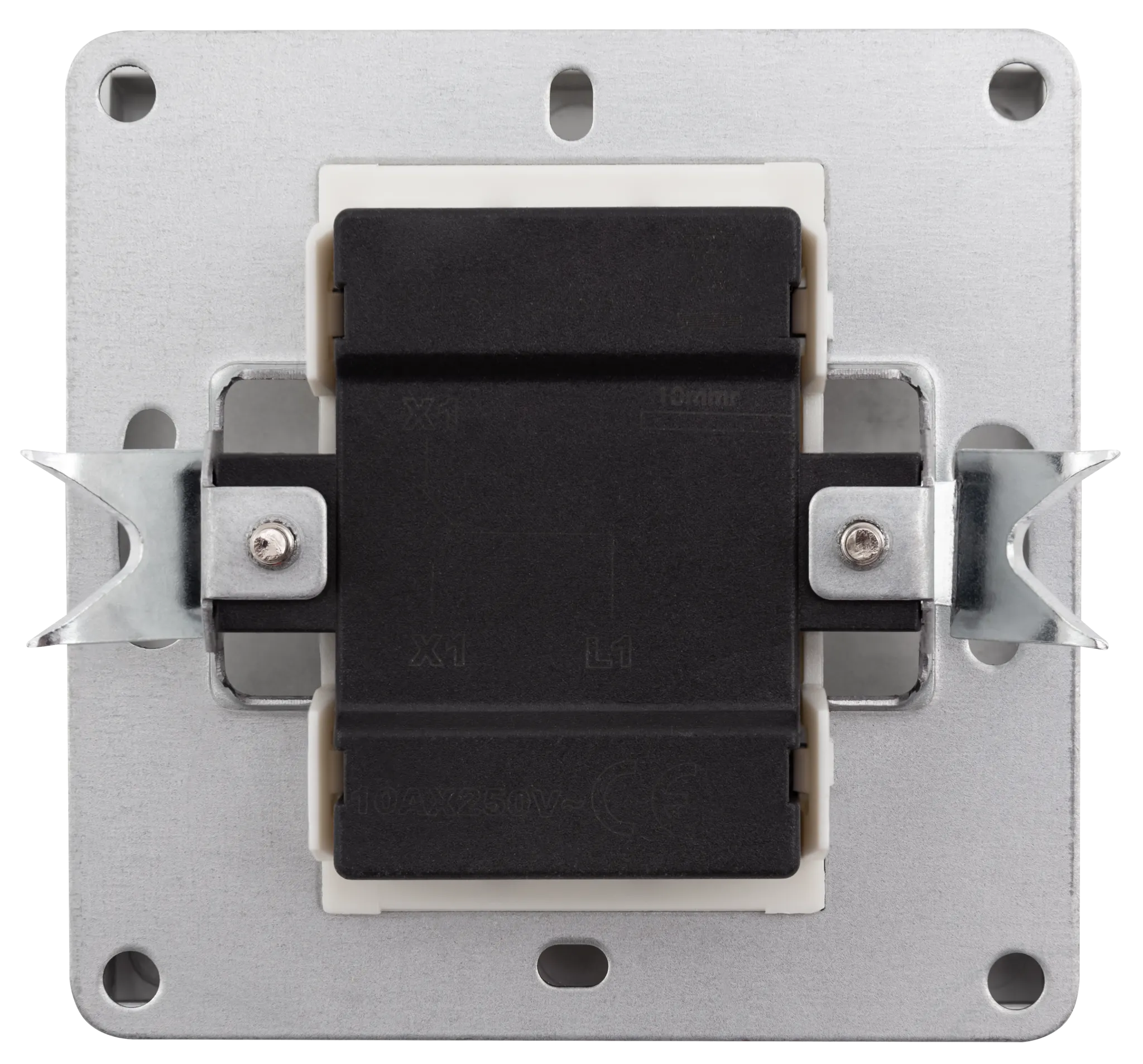 Wechselschalter McPower ''Shallow'' 250V~/10A, UP, Steckanschluss, anthrazit – Bild 2