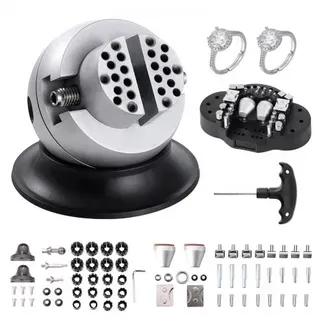VEVOR Kugelschraubstock, 3-Zoll-Gravur-Einstellwerkzeug, 360° drehbarer Gravurblock-Schraubstock, 70-teiliger Aufsatz, Schmuck-Gravurblock-Werkzeuge, Standardblock für Edelsteineinlagen und kleine Gra VEVOR Kugelschraubstock, 3-Zoll-Gravur-Einstellwerkzeug, 360° drehbarer Gravurblock-Schraubstock, 70-teiliger Aufsatz, Schmuck-Gravurblock-Werkzeuge, Standardblock für Edelsteineinlagen und kleine Gra