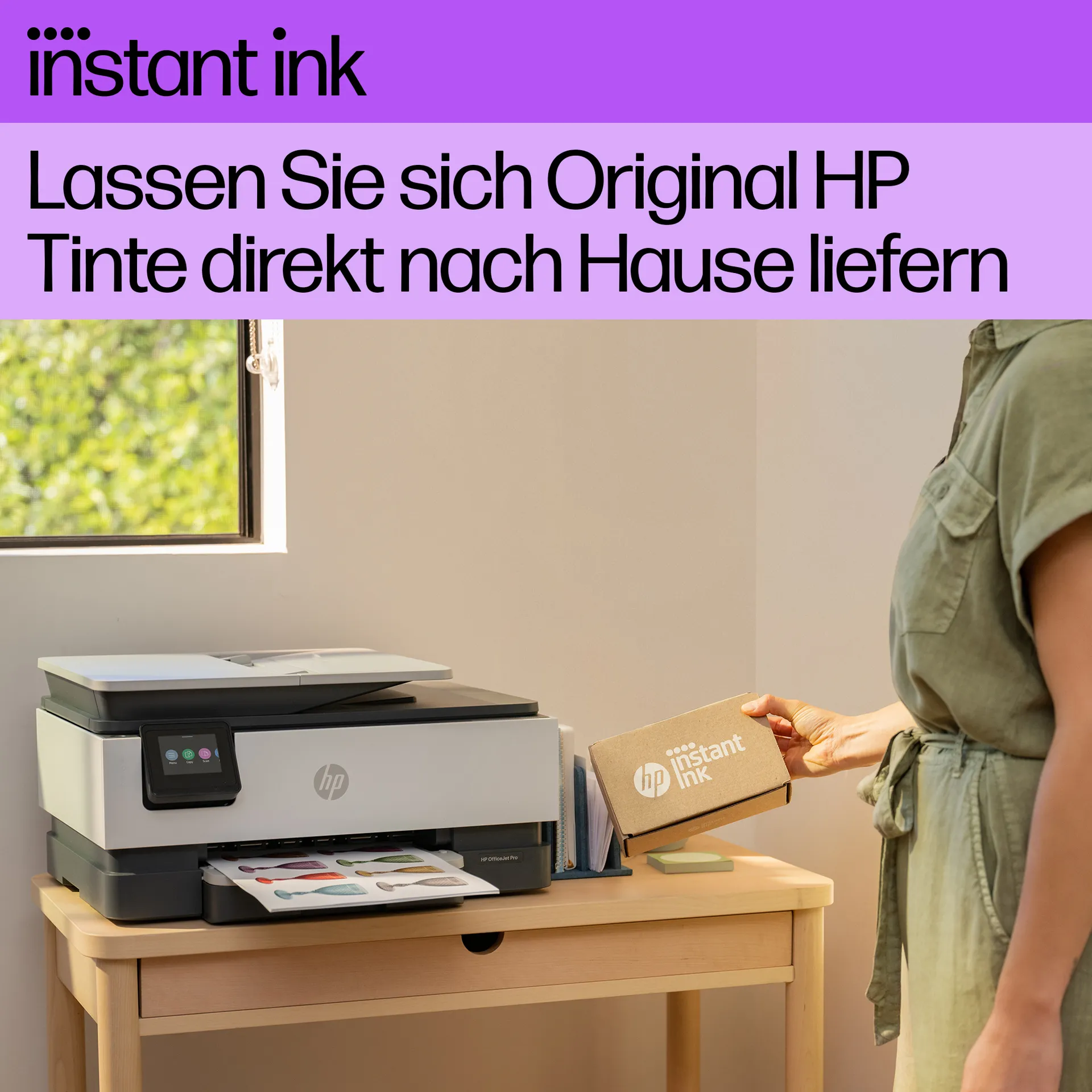 HP OfficeJet Pro 8132e Wireless All-in-One Farbe Drucker, Instant Ink; Beidseitiger Druck – Bild 5