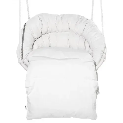 VEVOR Hängesessel, 150 kg Tragkraft, Makramee-Hängesessel mit Kissen und Befestigungsmaterial, Schaukelstuhl aus Baumwollseil für Schlafzimmer, Balkon, Terrasse, Garten, Beige – Bild 10