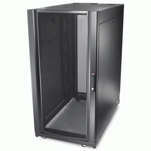 APC NetShelter SX, 24 HE Server Rack-Gehäuse, 600 mm x 1070 mm, mit schwarzen Seitenteilen – Bild 2