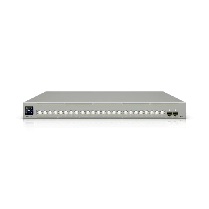 Ubiquiti Switch full managed Layer3 26 Port • 8x 2,5 GbE • 16x 10 GbE • 2x SFP28 • 19″ • UniFi • USW-Pro-XG-24 Ubiquiti Switch full managed Layer3 26 Port • 8x 2,5 GbE • 16x 10 GbE • 2x SFP28 • 19″ • UniFi • USW-Pro-XG-24