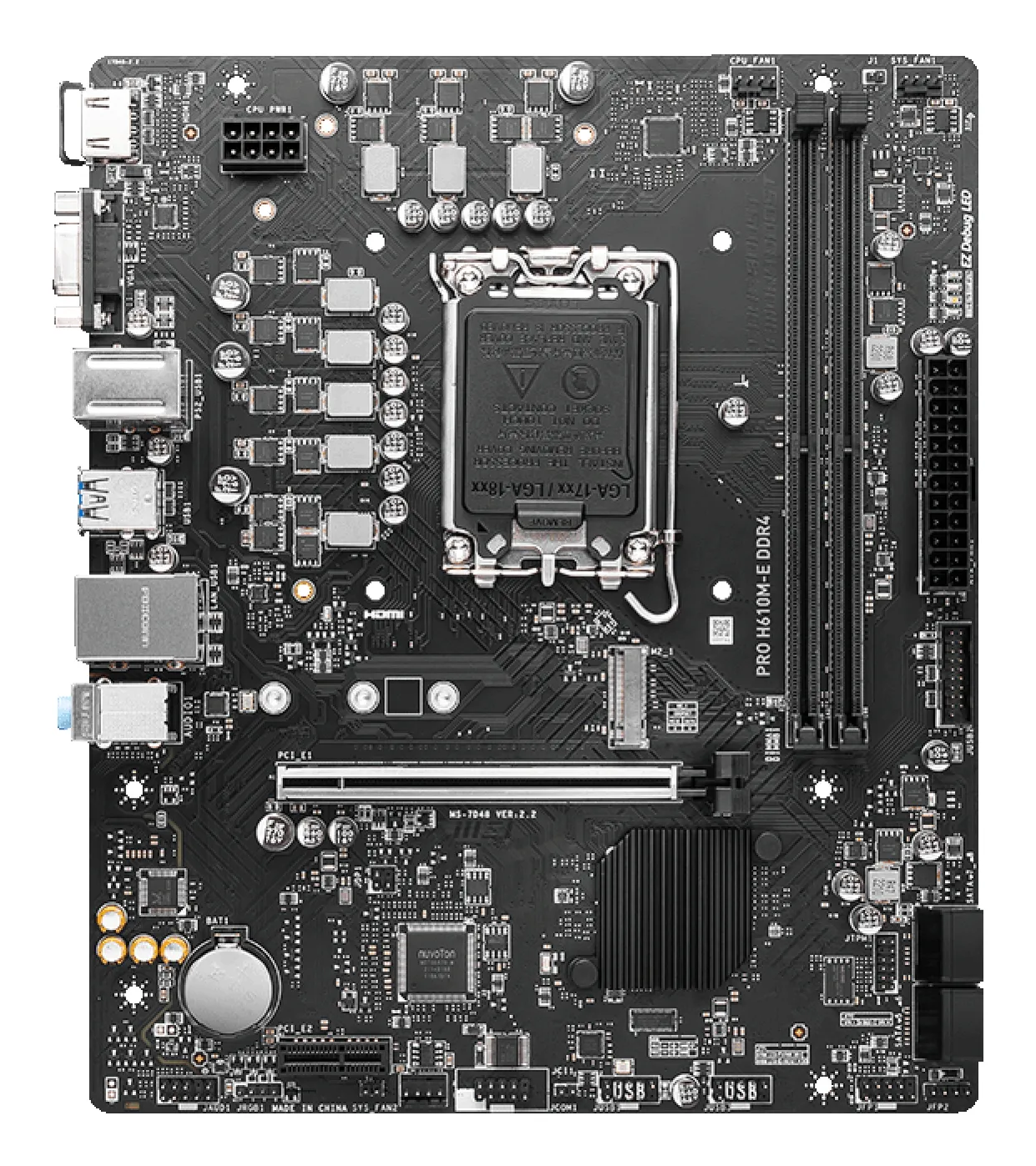MSI PRO H610M-E DDR4 Motherboard Intel H610 LGA 1700 micro ATX – Bild 2