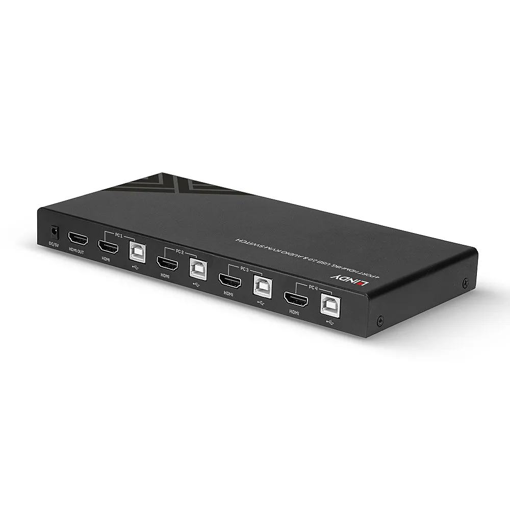 Lindy 32810 Tastatur/Video/Maus (KVM)-Switch Schwarz – Bild 2