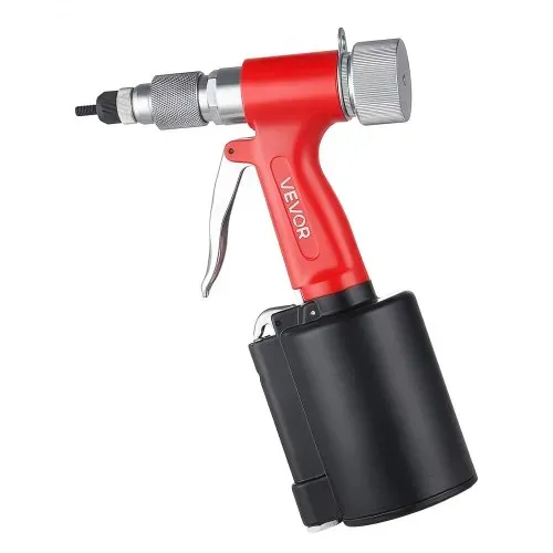 VEVOR Druckluft Nietmutternzange Set mit 3 SAE- & 5 Metrischen Kopfstück, Pneumatische Blindnietzange Set für Automobil Industrie Heimwerkerprojekt, 1215kg Zugkraft, M4 M5 M6 M8 M10 1/4 5/16 3/8 Zoll – Bild 8