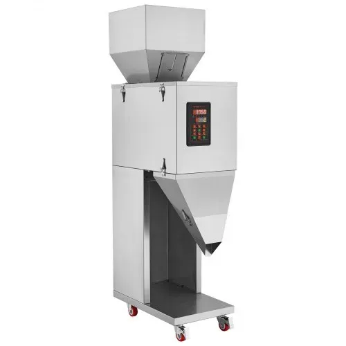 VEVOR Partikelfüllmaschine, 20–5000 g, automatische Füllmaschine mit Fußpedal, Edelstahl-Wiegefüllmaschine, Wiegefüller für Bohnen, Samen, Körner, Tee, Granulatverpackung – Bild 10