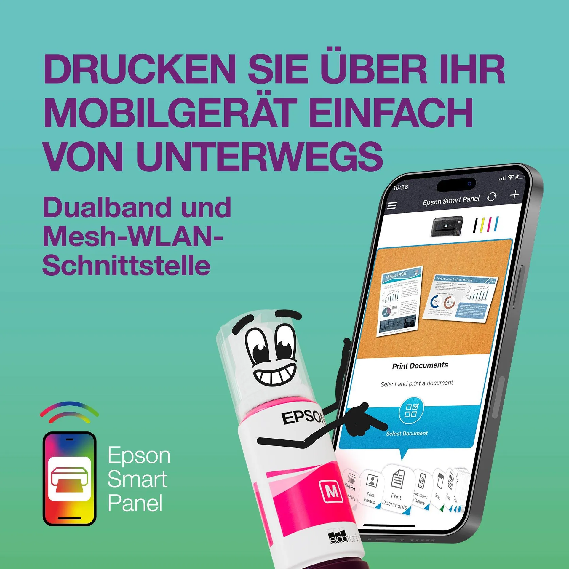 Epson EcoTank ET-4950 Tintenstrahl A4 4800 x 1200 DPI 35 Seiten pro Minute WLAN – Bild 6