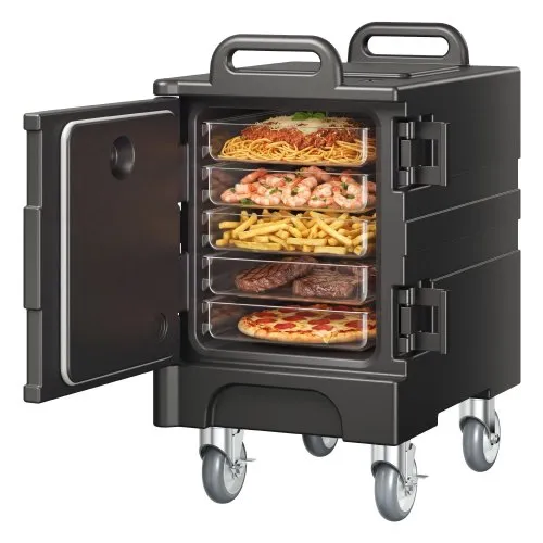 VEVOR Isolierter Speisenbehälterträger Warmhaltebox für Gastronomie 75 L, Speisenbehälter mit Doppelschnallen & Griffen, Speisenbehälterträger Lebensmitteltransportbox für Restaurant Schwarz (ohne Tablett) VEVOR Isolierter Speisenbehälterträger Warmhaltebox für Gastronomie 75 L, Speisenbehälter mit Doppelschnallen & Griffen, Speisenbehälterträger Lebensmitteltransportbox für Restaurant Schwarz (ohne Tablett)