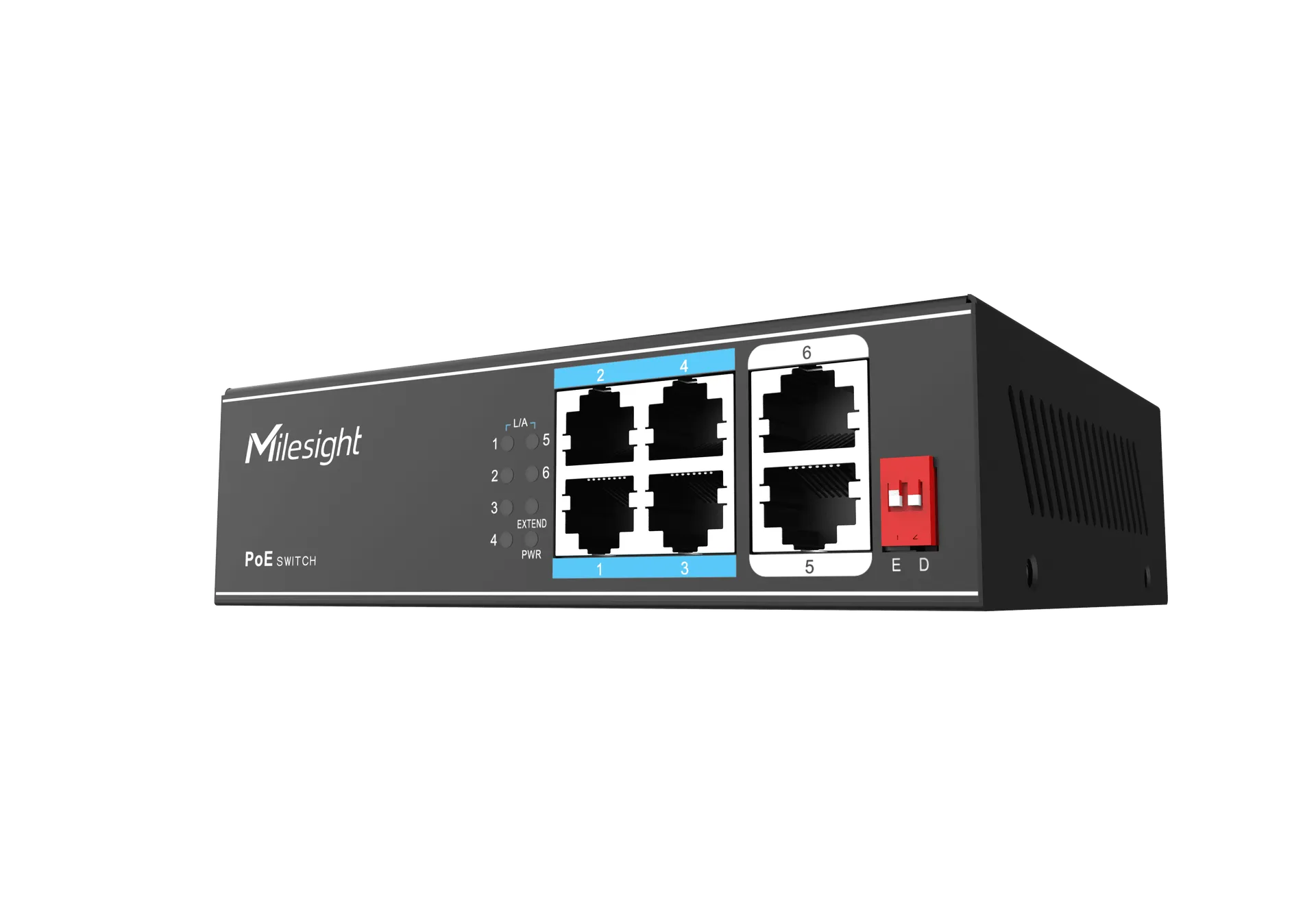 Milesight IoT Milesight 4-Port PoE Switch, MS-S0204-EL Milesight IoT Milesight 4-Port PoE Switch, MS-S0204-EL