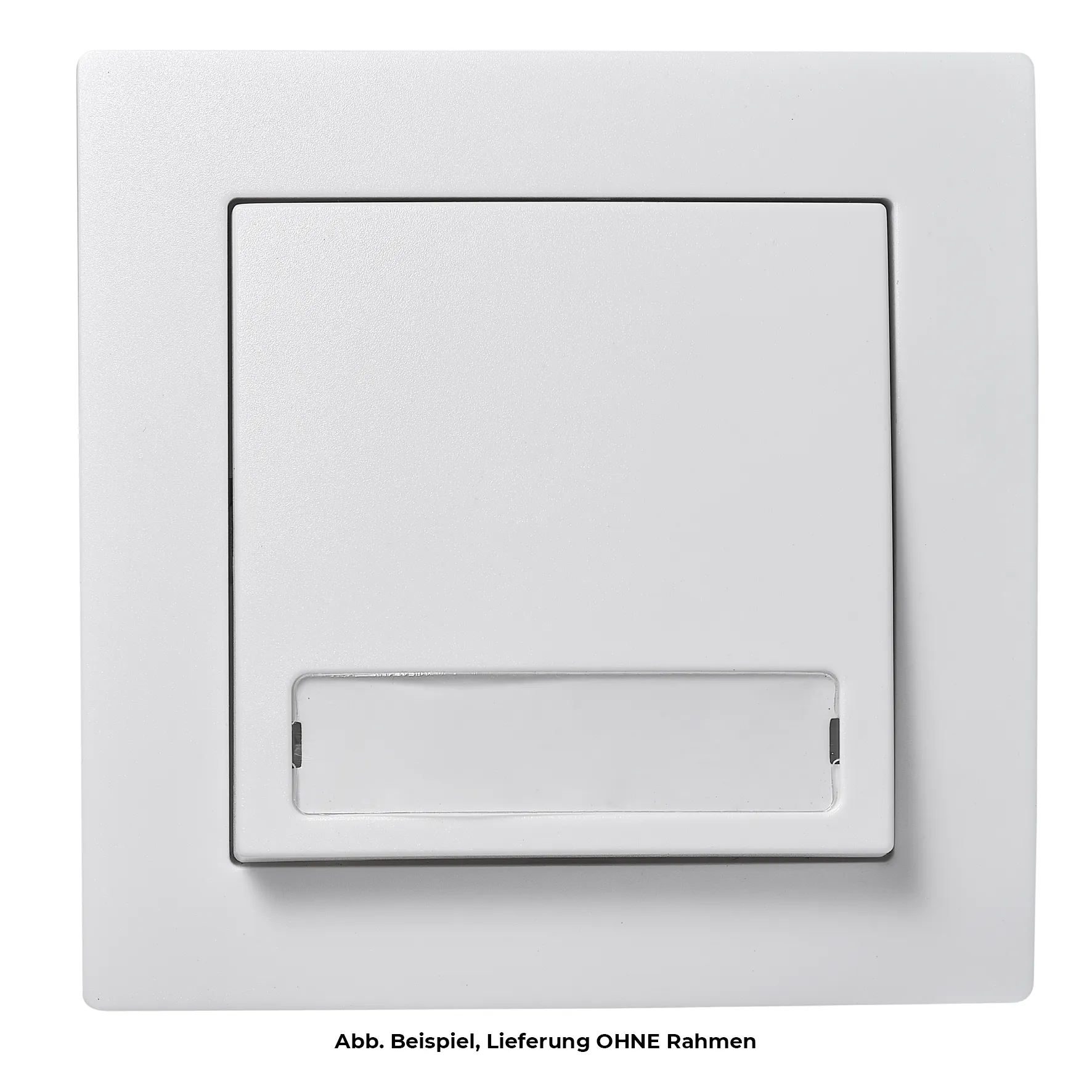 Taster McPower ''Flair'' mit Namensschild, 250V~/10A, UP, weiß – Bild 2