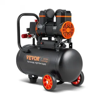 VEVOR 4,8 Gallonen-Luftkompressor, 1,2 PS, 2,2 CFM bei 90 PSI, ölfreier Luftkompressortank und max. 116 PSI Druck, 70 dB ultraleiser Kompressor für Autoreparatur, Reifenbefüllen, Spritzlackieren, Nageln von Holzarbeiten VEVOR 4,8 Gallonen-Luftkompressor, 1,2 PS, 2,2 CFM bei 90 PSI, ölfreier Luftkompressortank und max. 116 PSI Druck, 70 dB ultraleiser Kompressor für Autoreparatur, Reifenbefüllen, Spritzlackieren, Nageln von Holzarbeiten