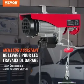 VEVOR 230V Elektrische Seilwinde 500kg bis 1000kg Hubhöhe 12m Seilzug Motorwinde 1600W Motor Flaschenzug 10m/min Hubgeschwindigkeit Hebezug mit kabelgebundener Fernbedienung Seilhebezug Kettenzug VEVOR 230V Elektrische Seilwinde 500kg bis 1000kg Hubhöhe 12m Seilzug Motorwinde 1600W Motor Flaschenzug 10m/min Hubgeschwindigkeit Hebezug mit kabelgebundener Fernbedienung Seilhebezug Kettenzug