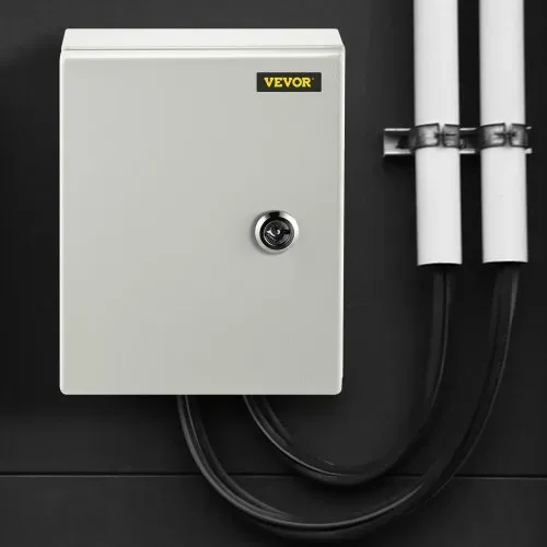VEVOR Stahl-Elektrokasten, Elektrogehäuse, 25x20x15 cm, Kohlenstoffstahl, IP65 – Bild 7
