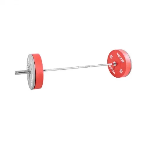 VEVOR Langhantelstange verchromte Zugstange 182 cm mit geriffeltem Griff für Krafttraining Gewichtheben Kniebeugen Kreuzheben Bankdrücken, Hantelstange für 5 cm Hantelscheiben mit 227 kg Tragkraft – Bild 10