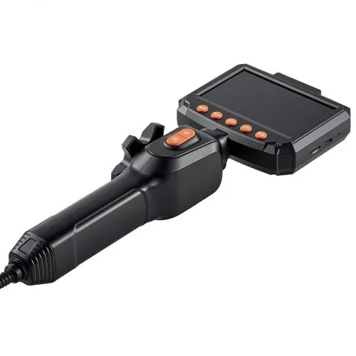 VEVOR Drehbare Endoskopkamera mit Licht, Inspektionskamera mit Zwei-Wege beweglichem Kopf, IP67 Wasserdichte Rohrkamera mit 4,3 Zoll Display 1,5m Kabel 2600mAh Akku, 3,9mm Boreskopkamera für Auto Haus – Bild 9