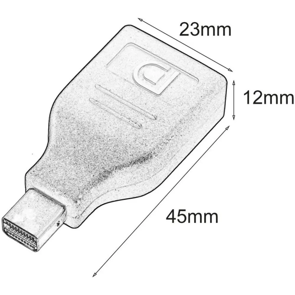 Techly IADAP DP-MDP2 Kabeladapter DisplayPort Mini DisplayPort Schwarz – Bild 3