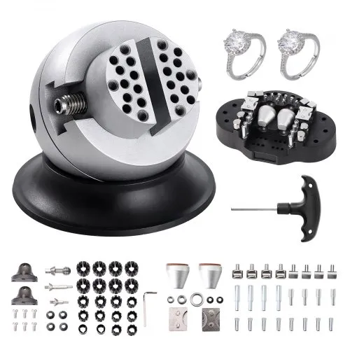 VEVOR Kugelschraubstock, 3-Zoll-Gravur-Einstellwerkzeug, 360° drehbarer Gravurblock-Schraubstock, 70-teiliger Aufsatz, Schmuck-Gravurblock-Werkzeuge, Standardblock für Edelsteineinlagen und kleine Gra VEVOR Kugelschraubstock, 3-Zoll-Gravur-Einstellwerkzeug, 360° drehbarer Gravurblock-Schraubstock, 70-teiliger Aufsatz, Schmuck-Gravurblock-Werkzeuge, Standardblock für Edelsteineinlagen und kleine Gra