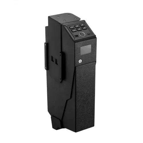 VEVOR Waffentresor Pistolentresor mit Fingerabdruck/Passwort (6-stellige Tastatur)/Schlüssel, Waffensafe Waffenkofferbox mit LED für 1 Pistole & Magazin, 190 x 98 x 425 mm Waffenbox für Nachttisch – Bild 8
