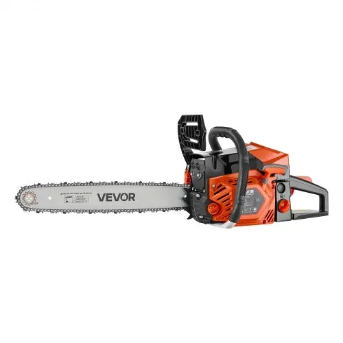 VEVOR Benzin Kettensäge 52ccm 457,2mm Motorsäge 2kW 2-Takt Motorkettensäge, für Holzarbeiten, Baumschnitt Rodungsarbeiten, 11.500 U/min, Drehzahl-Synchronisierter Choke, Rutschfester Griff, zwei Tanks – Bild 8