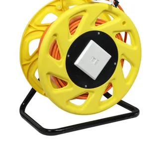 Kabeltrommel, CAT6A, 50m, CAT7A Rohkabel S-STP(S/FTP), mit 1x Buchse/Stecker RJ45(CAT6A), LSZH, Synergy 21 Kabeltrommel, CAT6A, 50m, CAT7A Rohkabel S-STP(S/FTP), mit 1x Buchse/Stecker RJ45(CAT6A), LSZH, Synergy 21