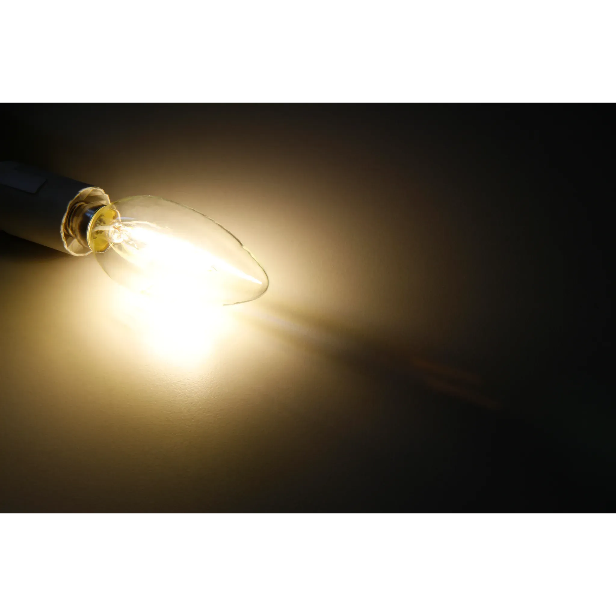 LED Filament Kerzenlampe McShine ''Filed'', E14, 2W, 260 lm, warmweiß, klar – Bild 2