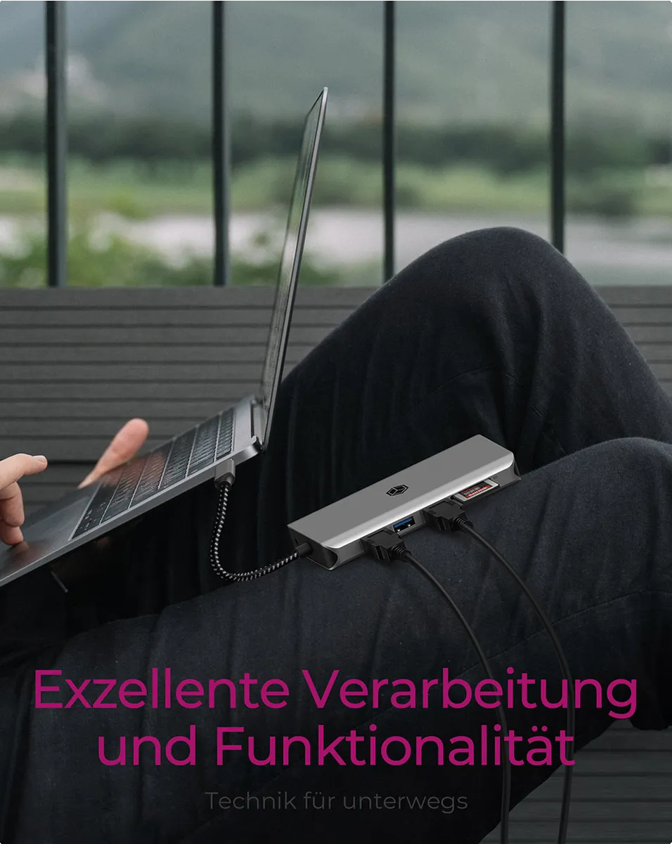 ICY BOX IB-DK4061-CPD, 12 zu 1 USB Type-C® Notebook DockingStation, 2x HDMI – Bild 3