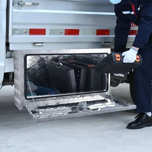 VEVOR Truckbox Werkzeugbox Anhängerbox Werkzeugkasten 760x355x405mm Pickup-Aufbewahrungsbox, Aluminium-Diamantplatten-Werkzeugkasten mit Schloss & Schlüsseln, Wasserdichte Anhänger-Aufbewahrungsbox – Bild 7
