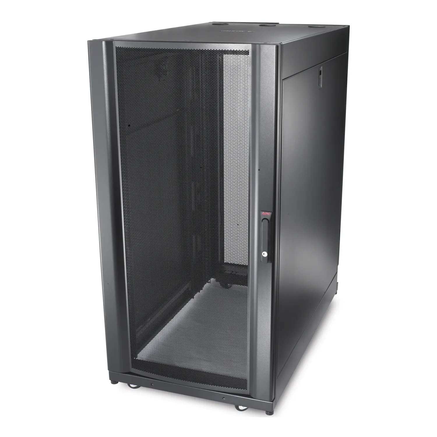 APC NetShelter SX, 24 HE Server Rack-Gehäuse, 600 mm x 1070 mm, mit schwarzen Seitenteilen – Bild 2