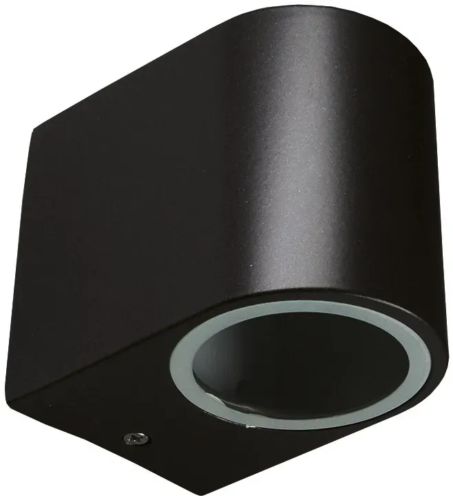 Außen-Wandleuchte “CTW-1” für 1x GU10, IP44, Gehäuse schwarz Außen-Wandleuchte “CTW-1” für 1x GU10, IP44, Gehäuse schwarz