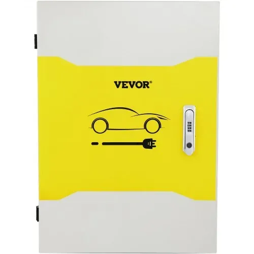 VEVOR Tesla-Ladestationsbox, 70 x 50 x 25 cm, Outdoor-Kabelbox, Ladebox, Kabel-Organizer, IP32 wasserdicht, staubdicht, Cool Roll Steel-Elektrogehäusebox, für Tesla-Wandanschluss – Bild 8
