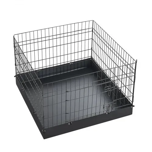 VEVOR Welpenauslauf Welpenlaufstall Hundeauslauf 61cm 4-tlg. mit Bodenmatte, Spielplatz für Kleine Hunde Katzen & Andere Kleintiere Faltbar Durch die Verschiedenen Formen Vielfältig Einsetzbar – Bild 8