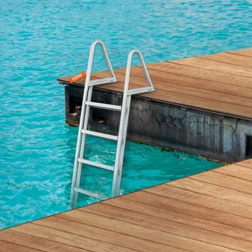 VEVOR Badeleiter Bootsleiter abnehmbar 5 Stufen 159kg Traglast 610x455x1825mm – Bild 7