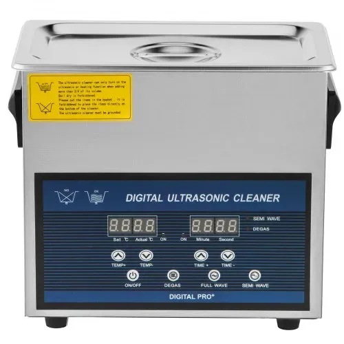 VEVOR Ultraschallreiniger 6L, Ultraschall Reinigungsgerät 220V, Zweifrequenz-Ultraschallreiniger Edelstahl, Digitaler Ultraschallreiniger, Ultraschallreinigungsgerät mit LED-Anzeige 28 kHz und 40 kHz – Bild 9
