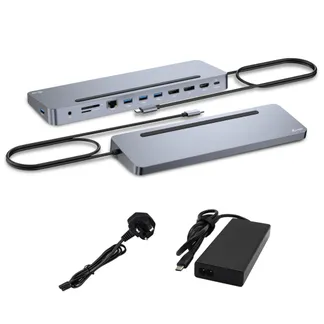 i-tec USB-C Metal Ergonomic 3x 4K Display Docking Station with Power Delivery 100 W + Universal Charger 100 W i-tec USB-C Metal Ergonomic 3x 4K Display Docking Station with Power Delivery 100 W + Universal Charger 100 W