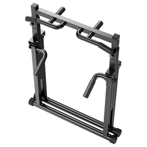 VEVOR Klimmzugstange faltbare Klimmzugstation Power Dip Station mit 150 kg Tragkraft & Dreiecksstruktur & robustem Stahlrohr, 9-fach höhenverstellbar, Krafttraining von Armen Rücken Schwarz – Bild 9