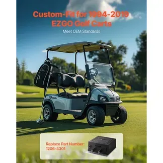 VEVOR Geschwindigkeitsregler Golfwagen, 36V 350A, Ersatz für Gleichstrommotor-Steuerung für EZGO-Golfwagen von 1994–2019, IP65, Gehäuse aus Alu ABS, kompatibel mit Modellen 1206–4301 VEVOR Geschwindigkeitsregler Golfwagen, 36V 350A, Ersatz für Gleichstrommotor-Steuerung für EZGO-Golfwagen von 1994–2019, IP65, Gehäuse aus Alu ABS, kompatibel mit Modellen 1206–4301