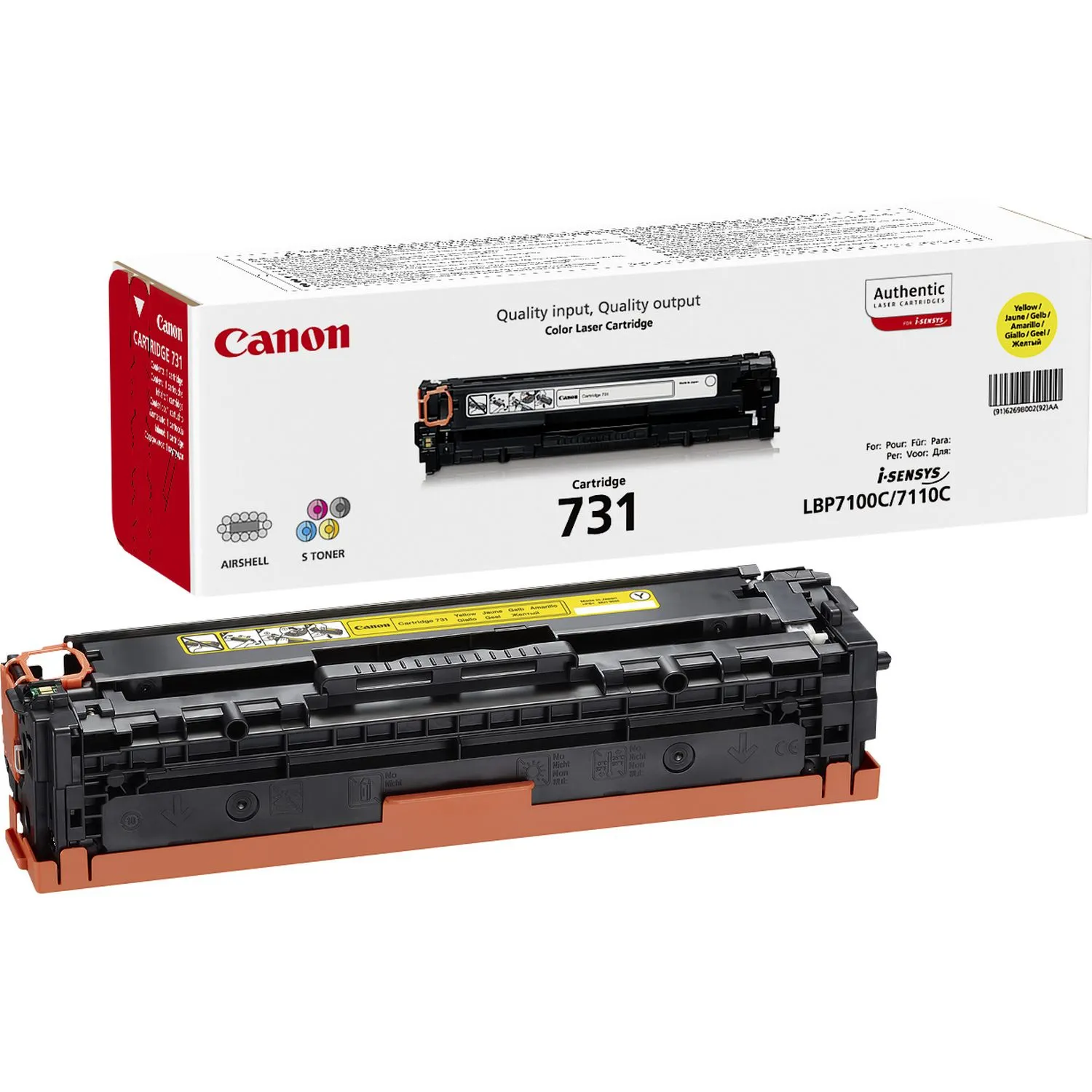 Canon 731 Tonerkartusche 1 Stück(e) Original Gelb – Bild 3
