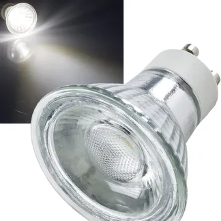 LED Strahler GU10 „H50 COB“ 4000k, 460lm, 230V/5W,neutralweiß LED Strahler GU10 „H50 COB“ 4000k, 460lm, 230V/5W,neutralweiß