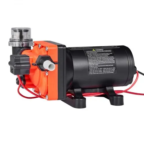 VEVOR Membranpumpe, 12 V DC, 18,9 L/min, selbstansaugende 4-Kammer-Membranwasserpumpe mit automatischem Druckschalter, 4,8 bar Druck, für Wohnmobil, Wohnwagen, Schiff, Yacht, Autowäsche – Bild 9