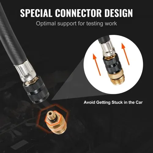 VEVOR Kompressionsmesser Kompressionstester Kompressionsprüfer Testgerät Kompressionsmessgerät mit Manometer Benzinmotor 0–300 PSI und 0–2000 kPa Verdichtungsmesser inkl. 3x Adapter – Bild 5