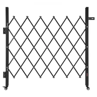 VEVOR Sicherheitstor (Einzel) abschließbares klappbares Scherentor mit 360°-Lenkrollen, einziehbare Stahltore Outdoor, für Eingangssicherheit Garage Lager, Falttor 110 x 131 cm (B x H) schwarz VEVOR Sicherheitstor (Einzel) abschließbares klappbares Scherentor mit 360°-Lenkrollen, einziehbare Stahltore Outdoor, für Eingangssicherheit Garage Lager, Falttor 110 x 131 cm (B x H) schwarz