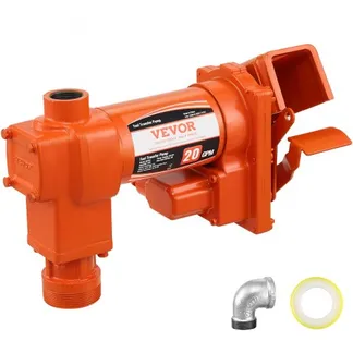 VEVOR Kraftstoff-Transferpumpe, 12 V, 75,7 L/min, 1/4 PS, Absaugpumpe mit hohem Durchfluss & Kraftstoff-Sammelkasten-Design für Benzin, Diesel, Kerosin, Biodiesel, Ethanol- & Methanolmischungen VEVOR Kraftstoff-Transferpumpe, 12 V, 75,7 L/min, 1/4 PS, Absaugpumpe mit hohem Durchfluss & Kraftstoff-Sammelkasten-Design für Benzin, Diesel, Kerosin, Biodiesel, Ethanol- & Methanolmischungen