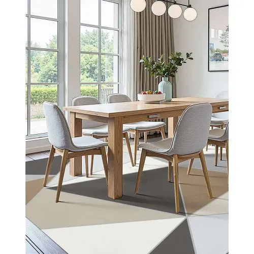 VEVOR Flächenteppich, 1524x2134 mm, Kurzflor, waschbarer rutschfester Wohnzimmerteppich im Modern-Stil, Innenmatte für Schlafzimmer, Wohnzimmer, Kinderzimmer, Eingangsbereich, Anthrazitgrau – Bild 4