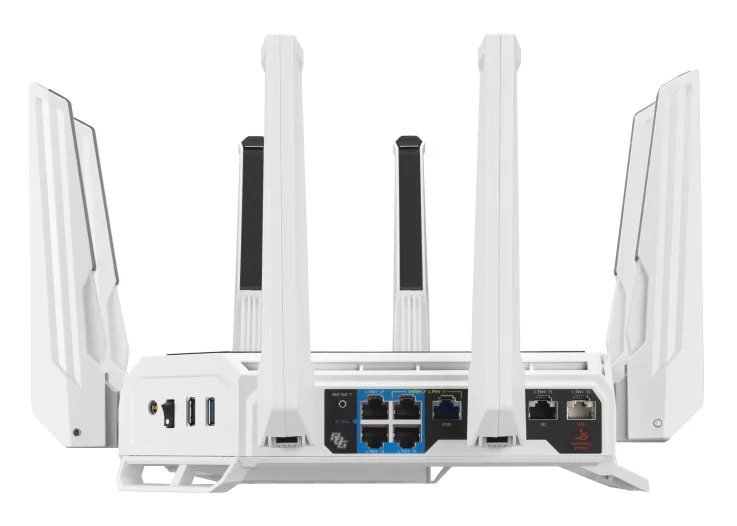 ASUS ROG Rapture GT-BE19000AI WLAN-Router 10 Gigabit Ethernet Tri-Band (2,4 GHz/5 GHz/6 GHz) Weiß – Bild 6