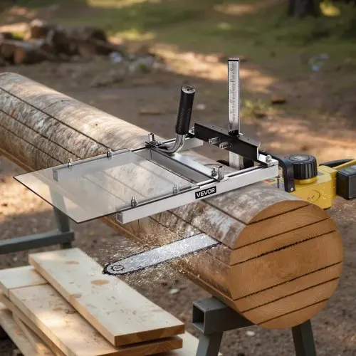 VEVOR Mobiles Sägewerk für Kettensäge, Kettensägenmühle für 41-51 cm Plankenfräsbalken, Schnittholz-Querschnittführungskettensäge mit Schutzschild, 0,2-11,81 Zoll Schnittdicke – Bild 7