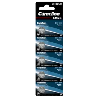 Knopfzelle CAMELION, CR1220 3,0V, Lithium, 5er-Blister Knopfzelle CAMELION, CR1220 3,0V, Lithium, 5er-Blister