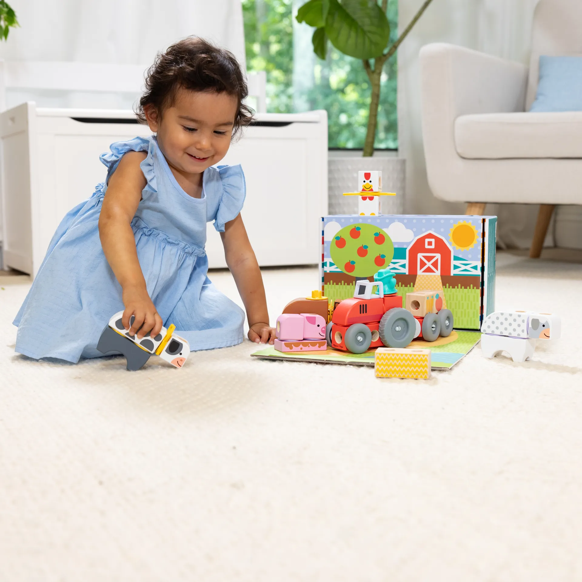 Melissa & Doug Blockables Bauernhof Bauset, 56 Teile – Bild 5