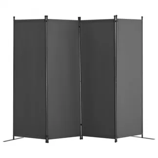 VEVOR Raumteiler Trennwand 4-teiliger Paravent Stellwand, faltbarer Sichtschutz für Büro Schlafzimmer Esszimmer Arbeitszimmer Balkon, Raumtrenner freistehend (56 x 45 x 172,5 cm), Grau VEVOR Raumteiler Trennwand 4-teiliger Paravent Stellwand, faltbarer Sichtschutz für Büro Schlafzimmer Esszimmer Arbeitszimmer Balkon, Raumtrenner freistehend (56 x 45 x 172,5 cm), Grau