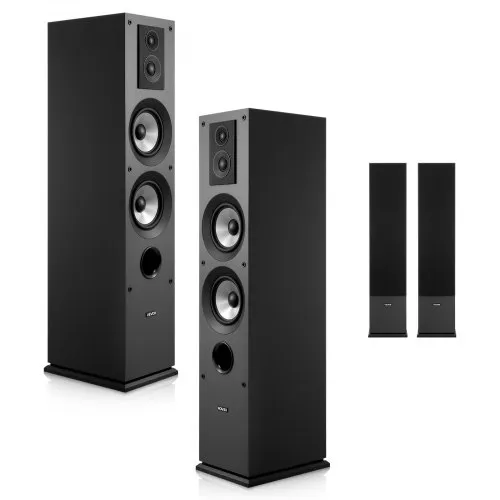 VEVOR Passiv Standlautsprecher Paar, 3-Wege-System mit 1,91 cm & 2,54 cm Hochtöner, zwei 13,34 cm Tieftönern, 145 W Spitzenleistung, 70 Hz–20 kHz Frequenzgang, MDF-Gehäuse, für Home-Audio VEVOR Passiv Standlautsprecher Paar, 3-Wege-System mit 1,91 cm & 2,54 cm Hochtöner, zwei 13,34 cm Tieftönern, 145 W Spitzenleistung, 70 Hz–20 kHz Frequenzgang, MDF-Gehäuse, für Home-Audio